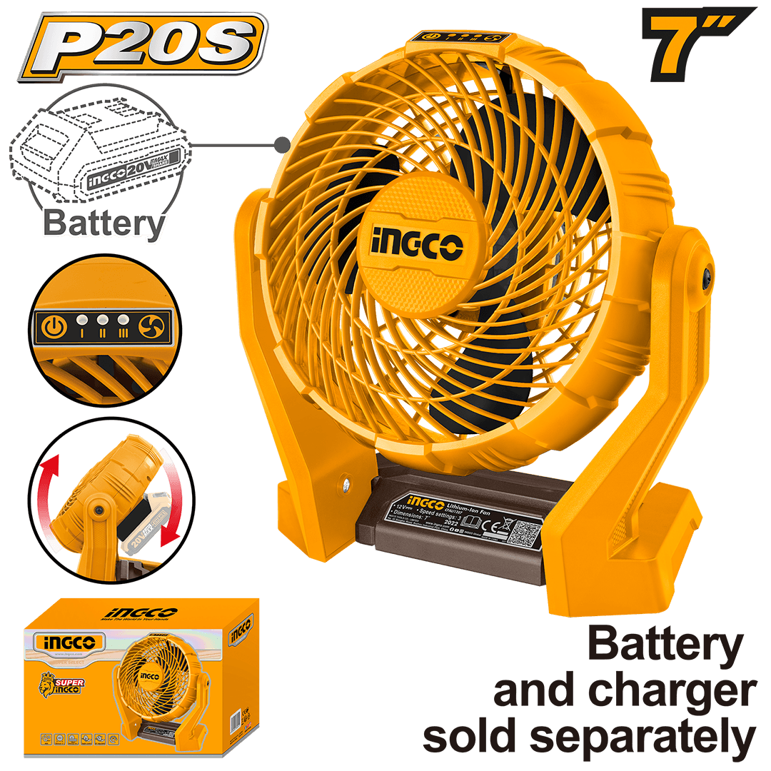 Ingco Cordless fan CFALI2007