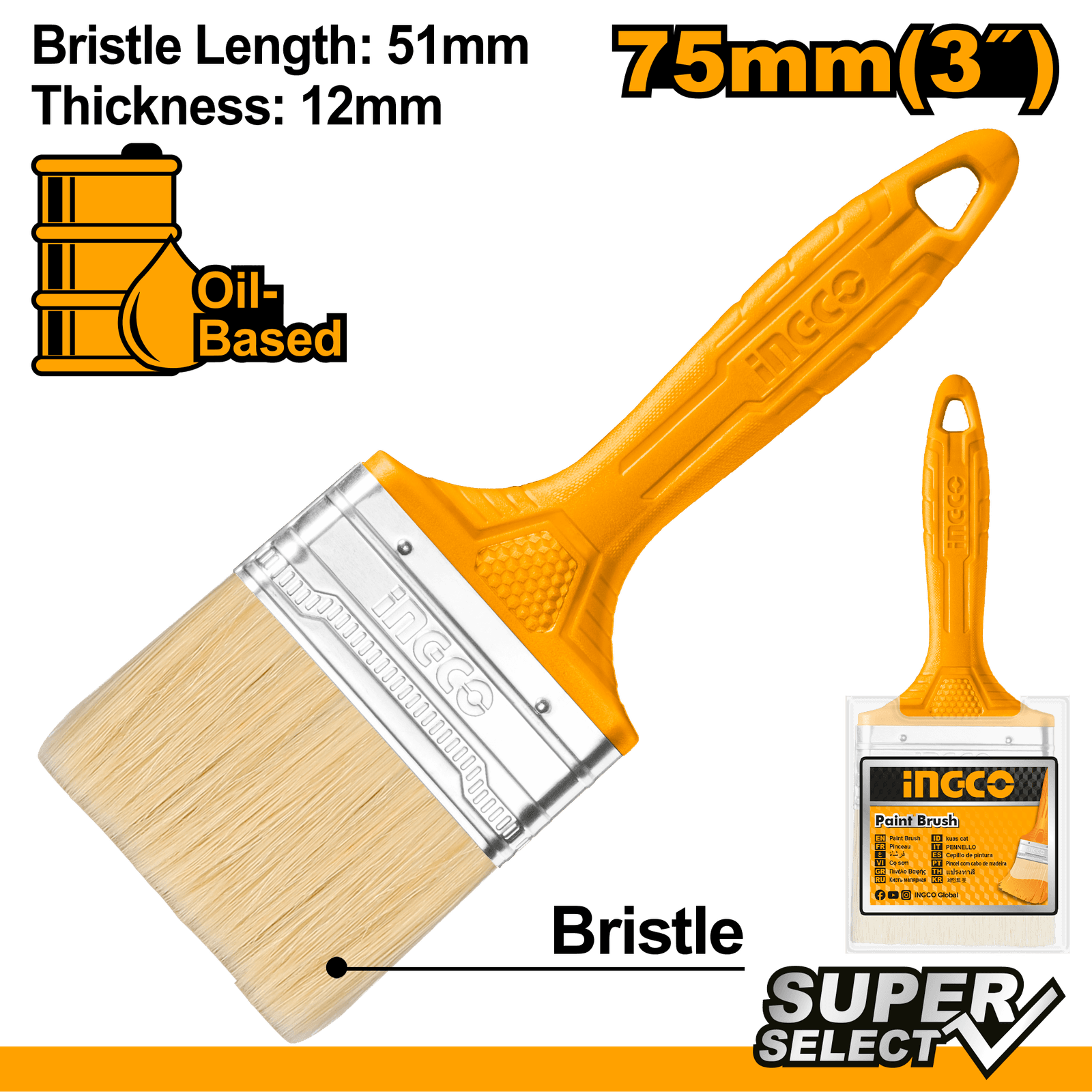 Ingco Paint Brush 3" CHPTB78603