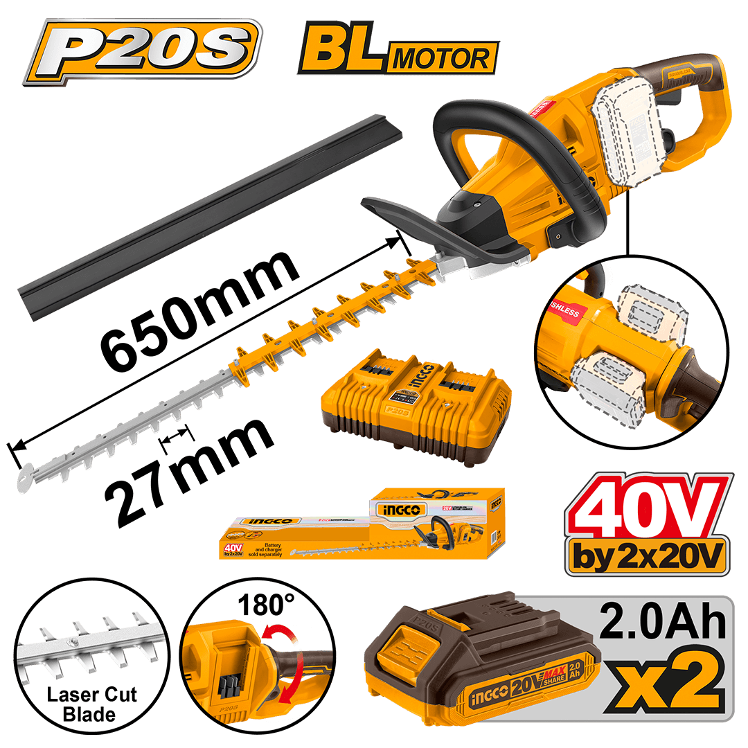 Ingco Lithium-Ion hedge trimmer CHTLI400282