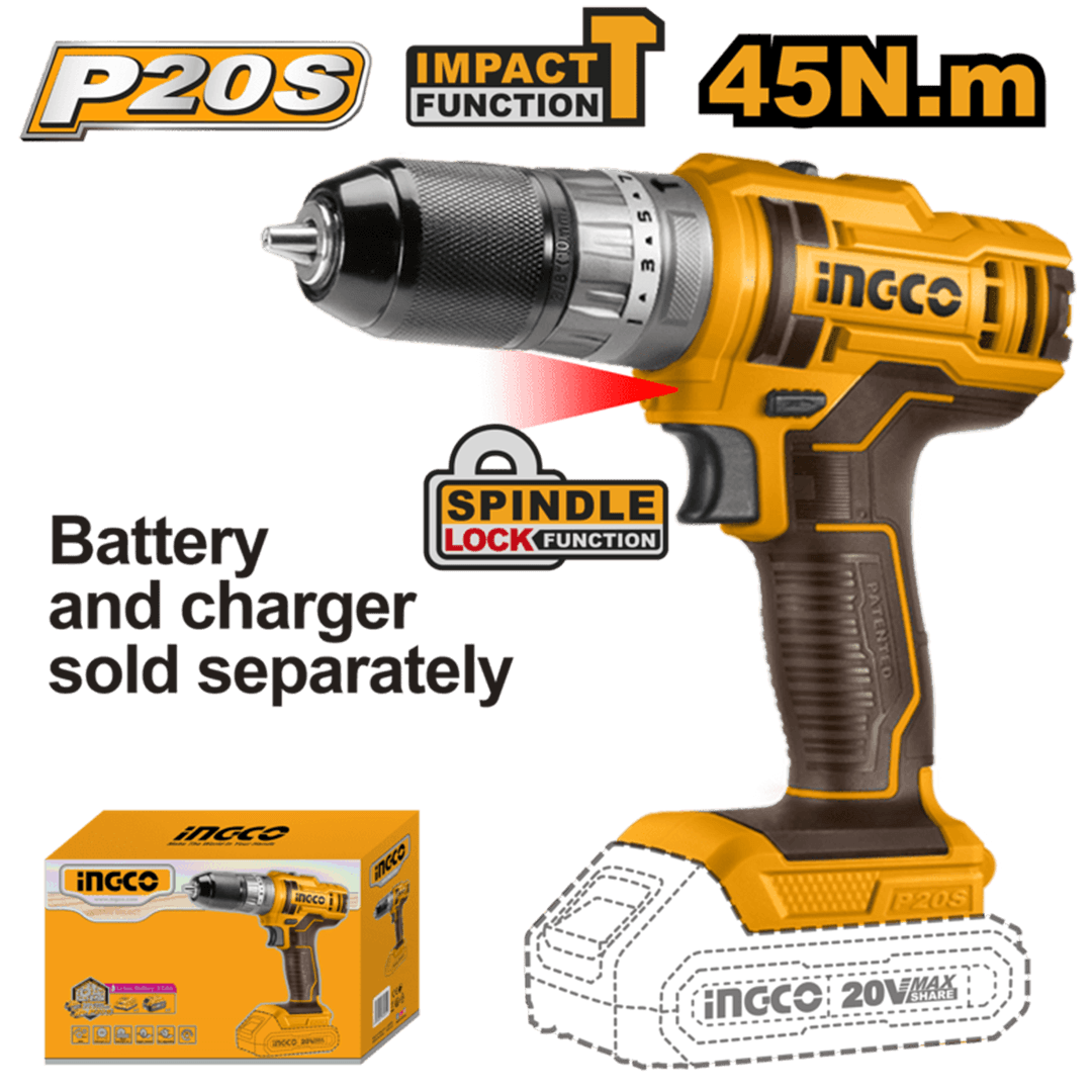Ingco Lithium-Ion impact drill CIDLI201455