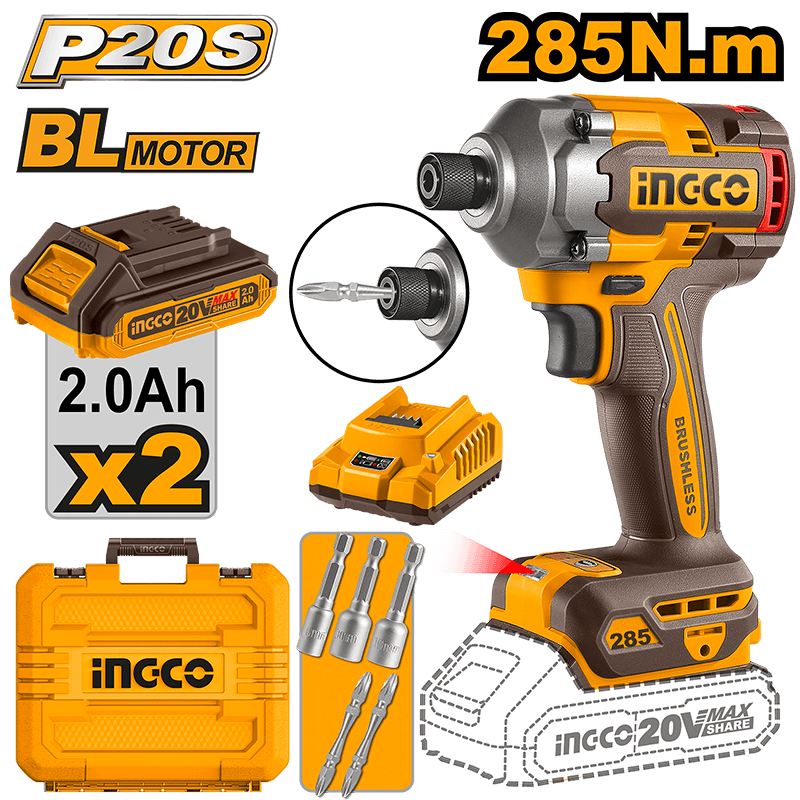 Ingco Cordless Impact Driver CIRLI2028