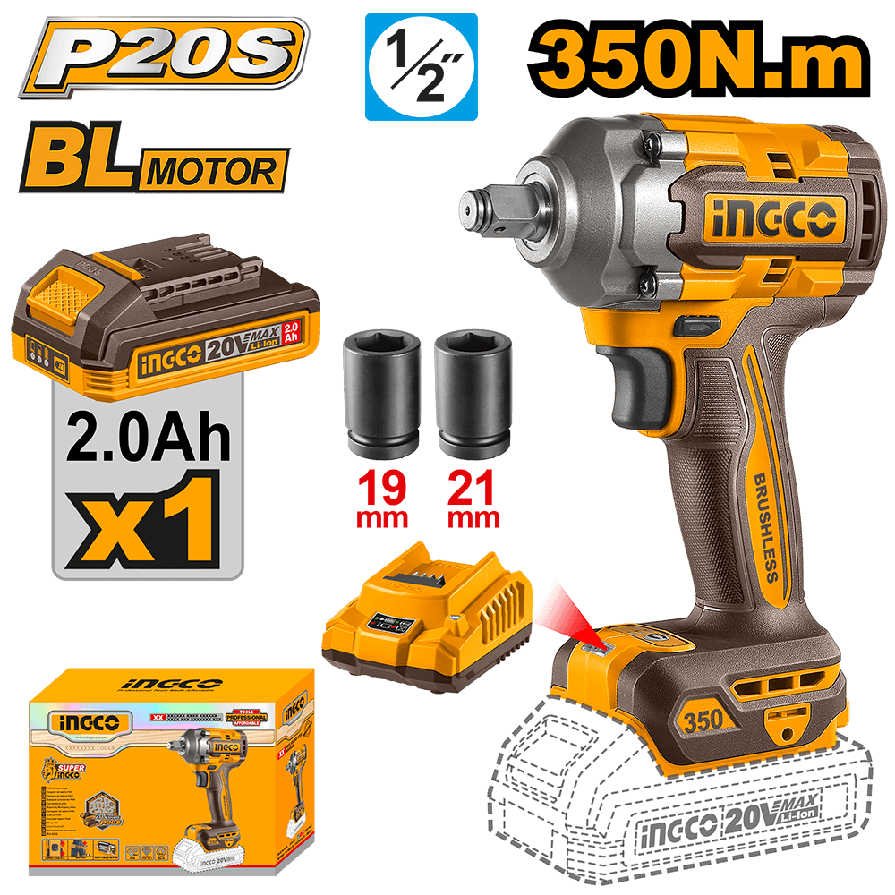 Ingco Cordless impact wrench CIWLI20351