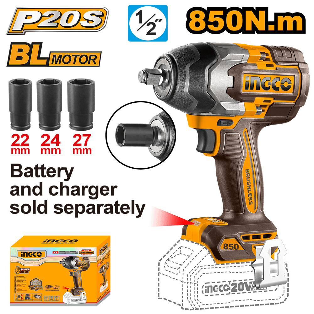 Ingco Cordless impact wrench CIWLI20851