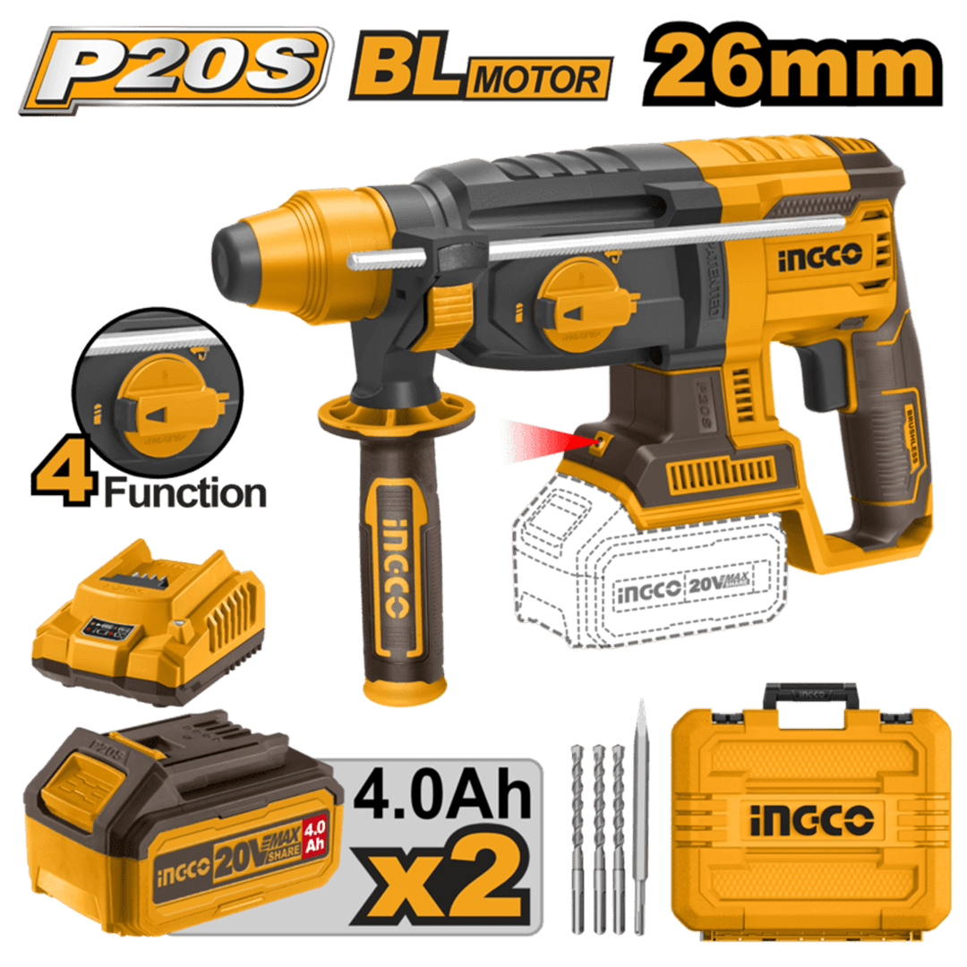 Ingco Cordless rotary hammer CRHLI202287