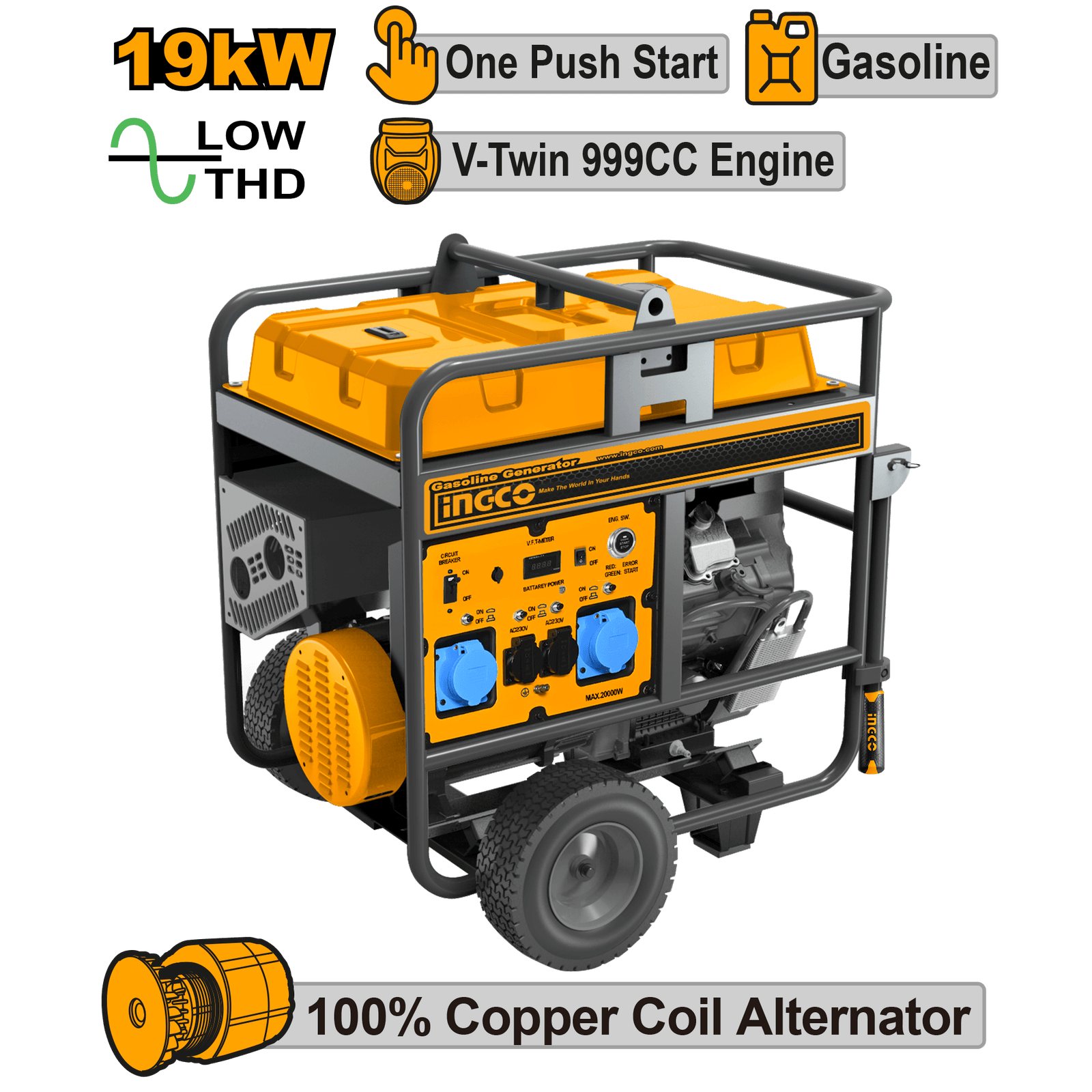 Ingco Gasoline Generator 12KW GE150006ES