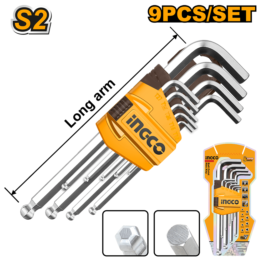 Ingco Ball point hex key HHK12091