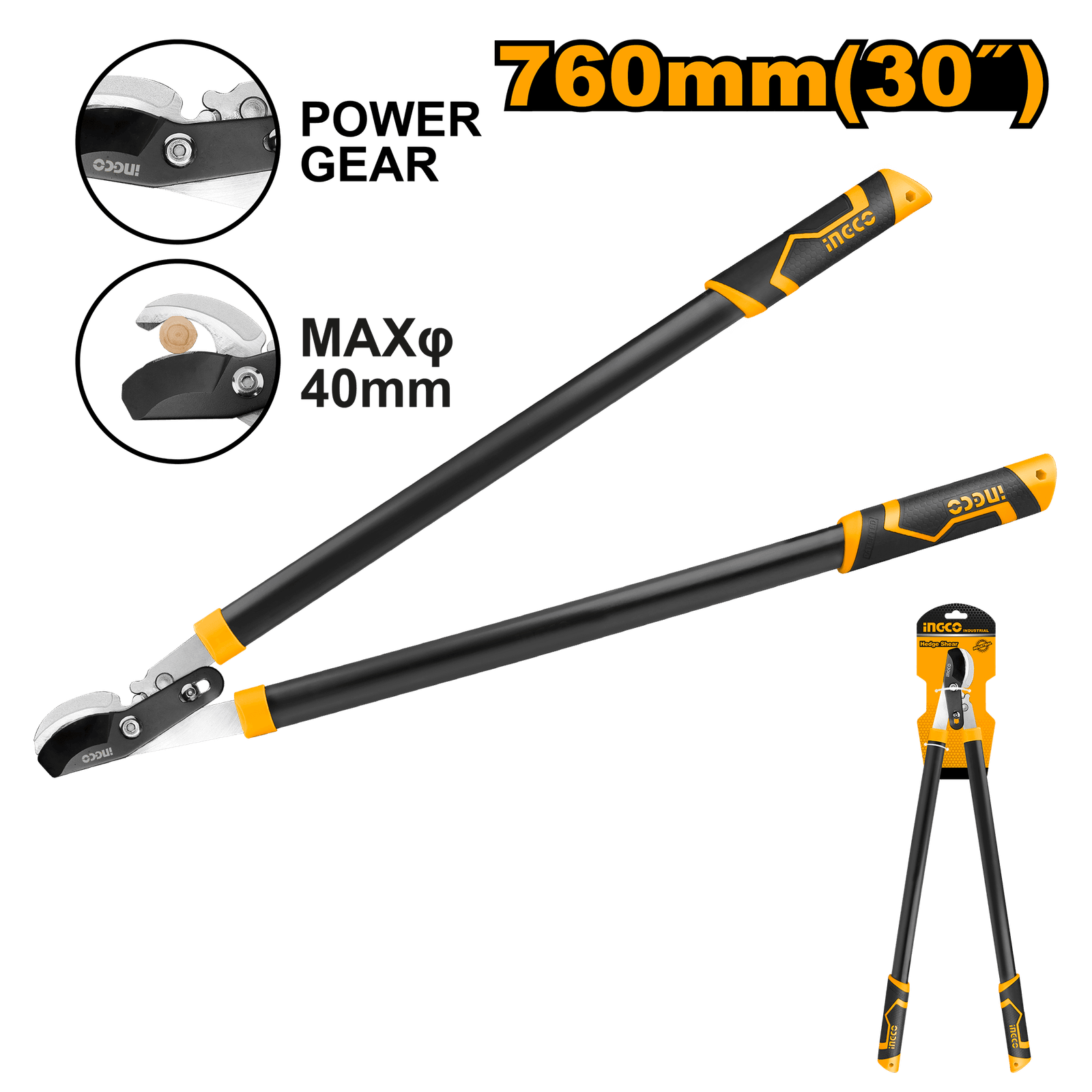 Ingco Lopper Shears With Gear 30"(760mm) HLT7608
