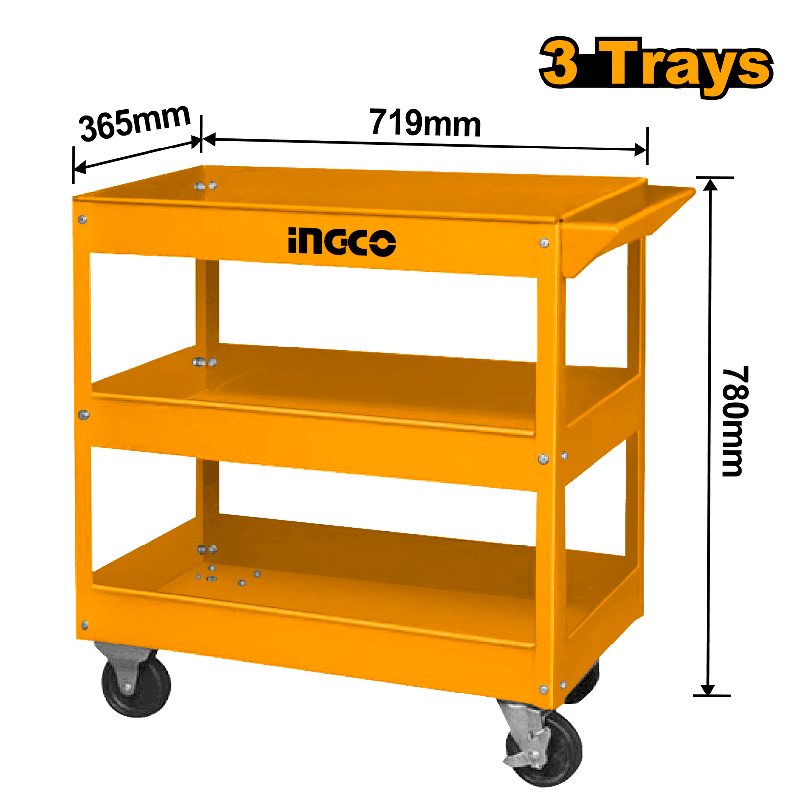 Ingco Tool Cart 719*365*663mm HPTCT031