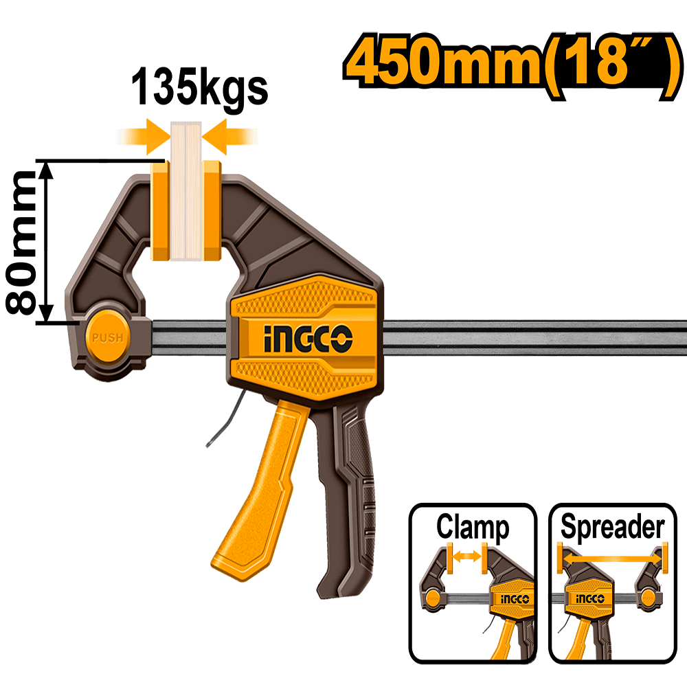 Ingco Quick bar clamp HQBC18801