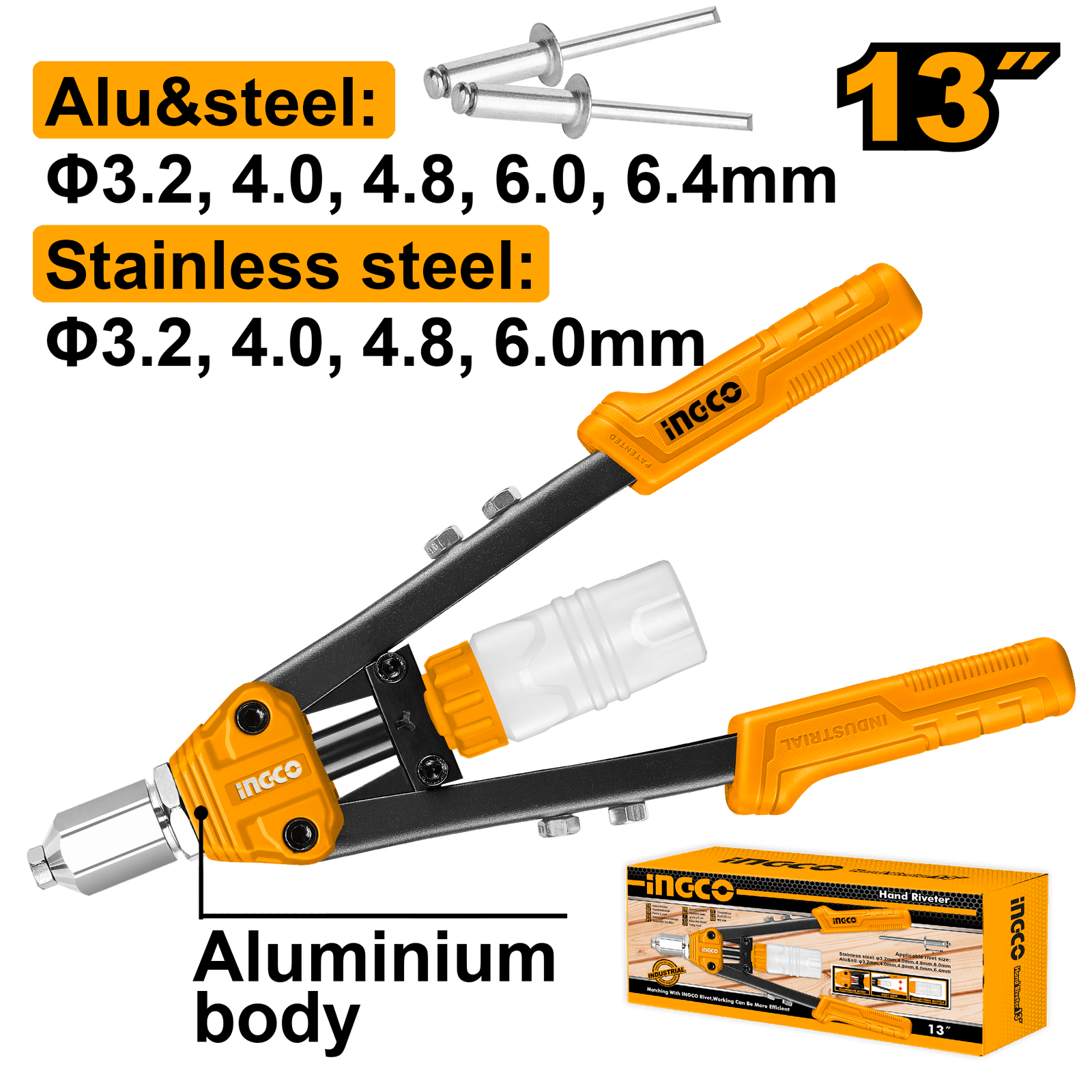 HR131.png Ingco Hand Riveter 13" HR131 - Image 1