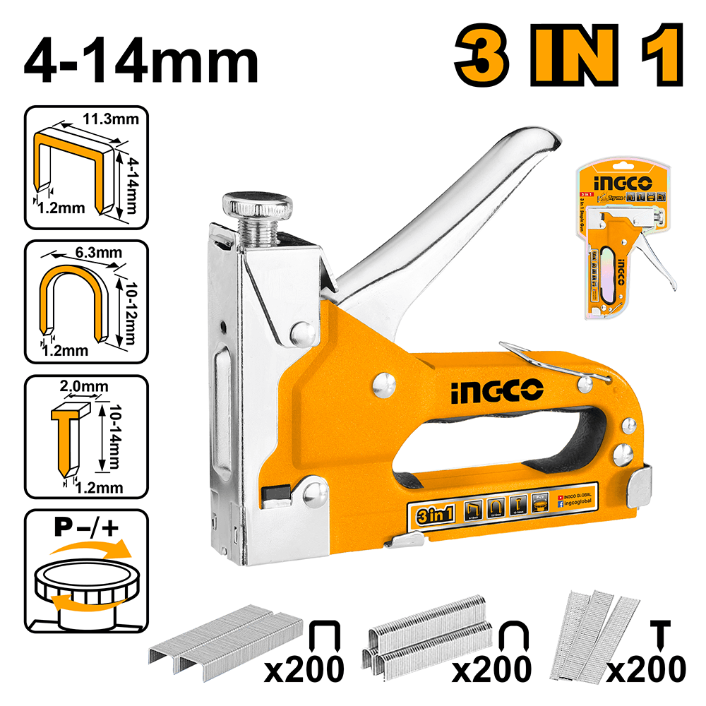 Ingco 3 In 1 staple gun HSG1405