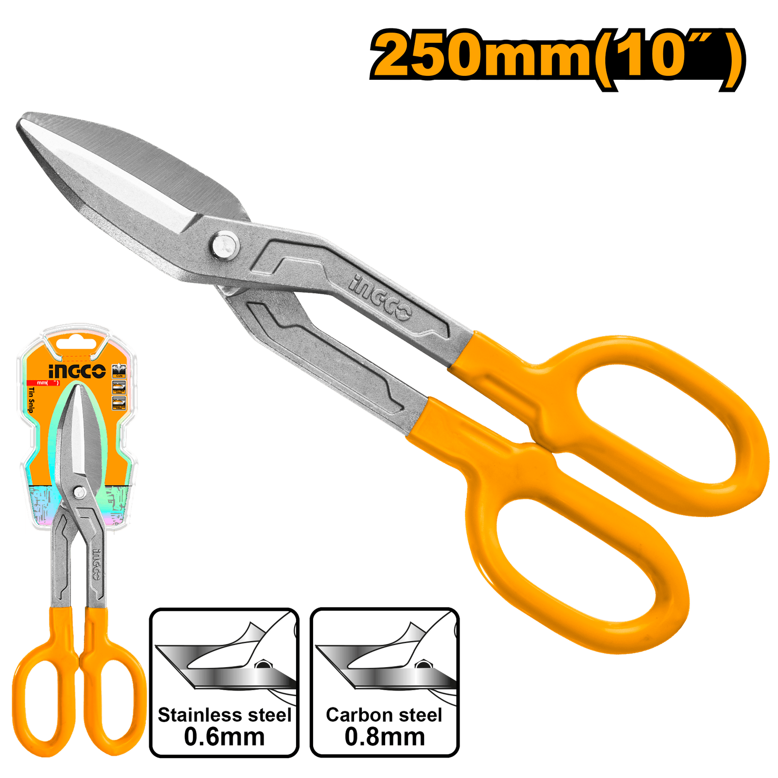 Ingco Tin Snip Carbon steel 10" HTS0410