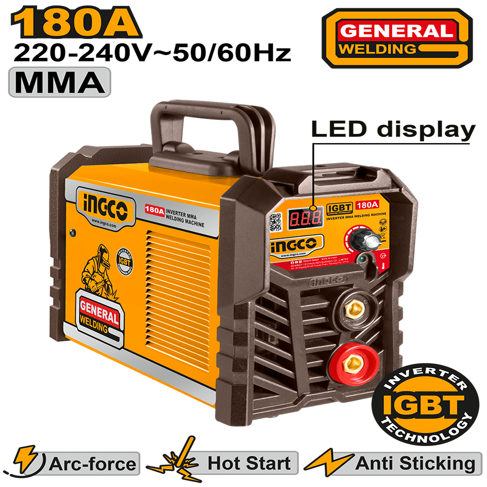 Ingco Inverter MMA welding machine ING-MMA18028