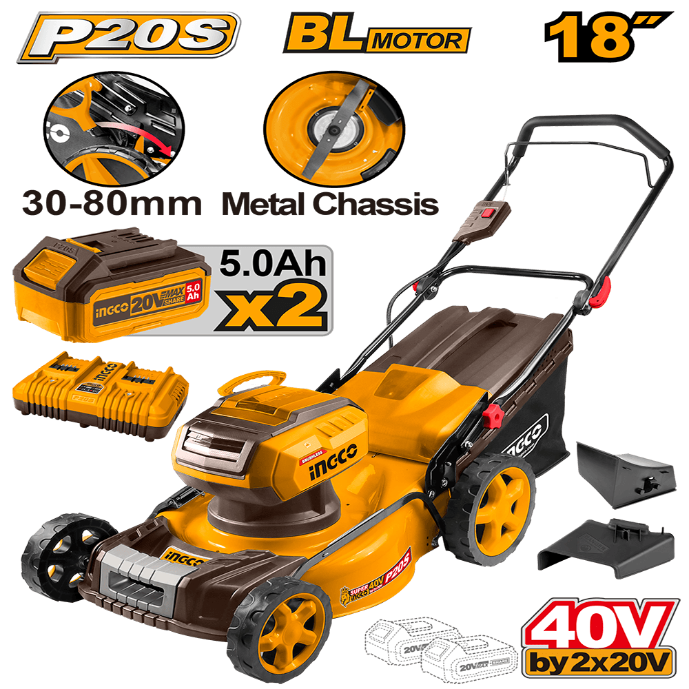 Ingco Cordless lawn mower LMLI20186