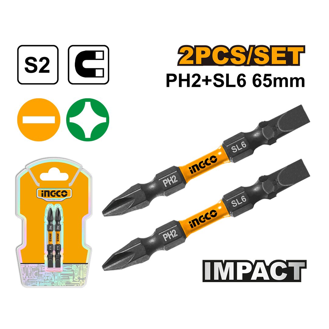 Ingco Impact screwdriver bits SDBIM72HL665