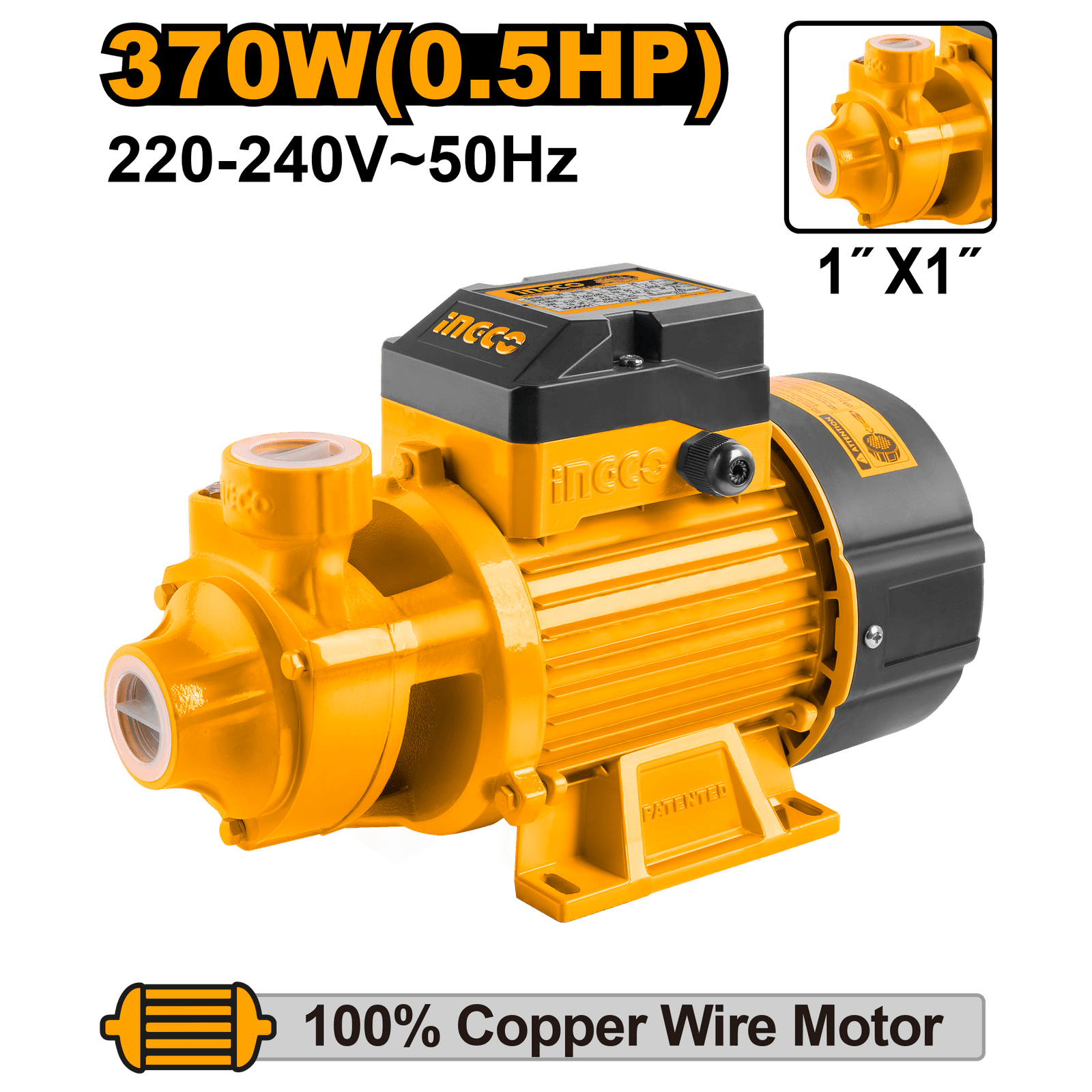 Ingco Water Pump 370W VPM37018