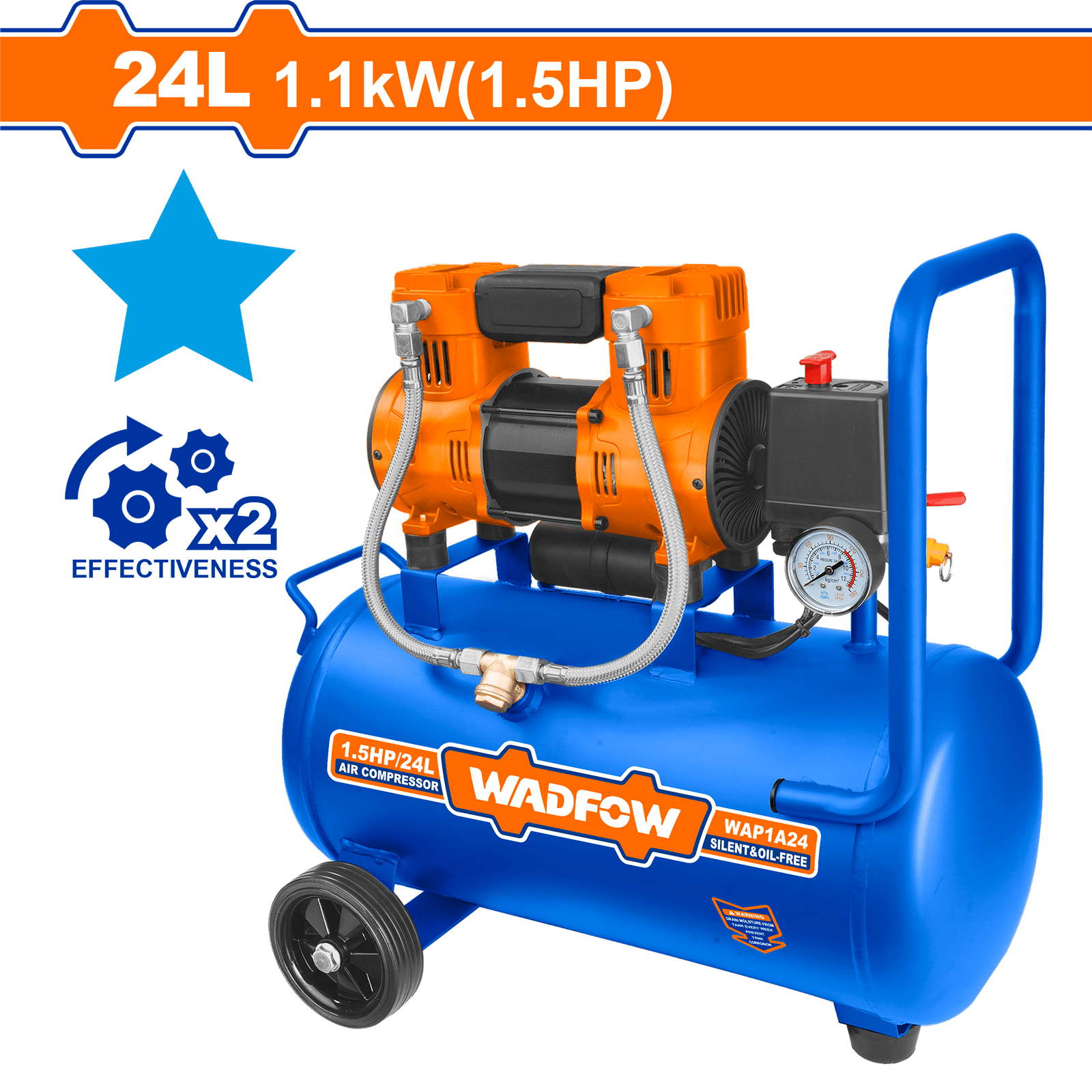 Wadfow Air compressor Input power:1100W WAP1A24