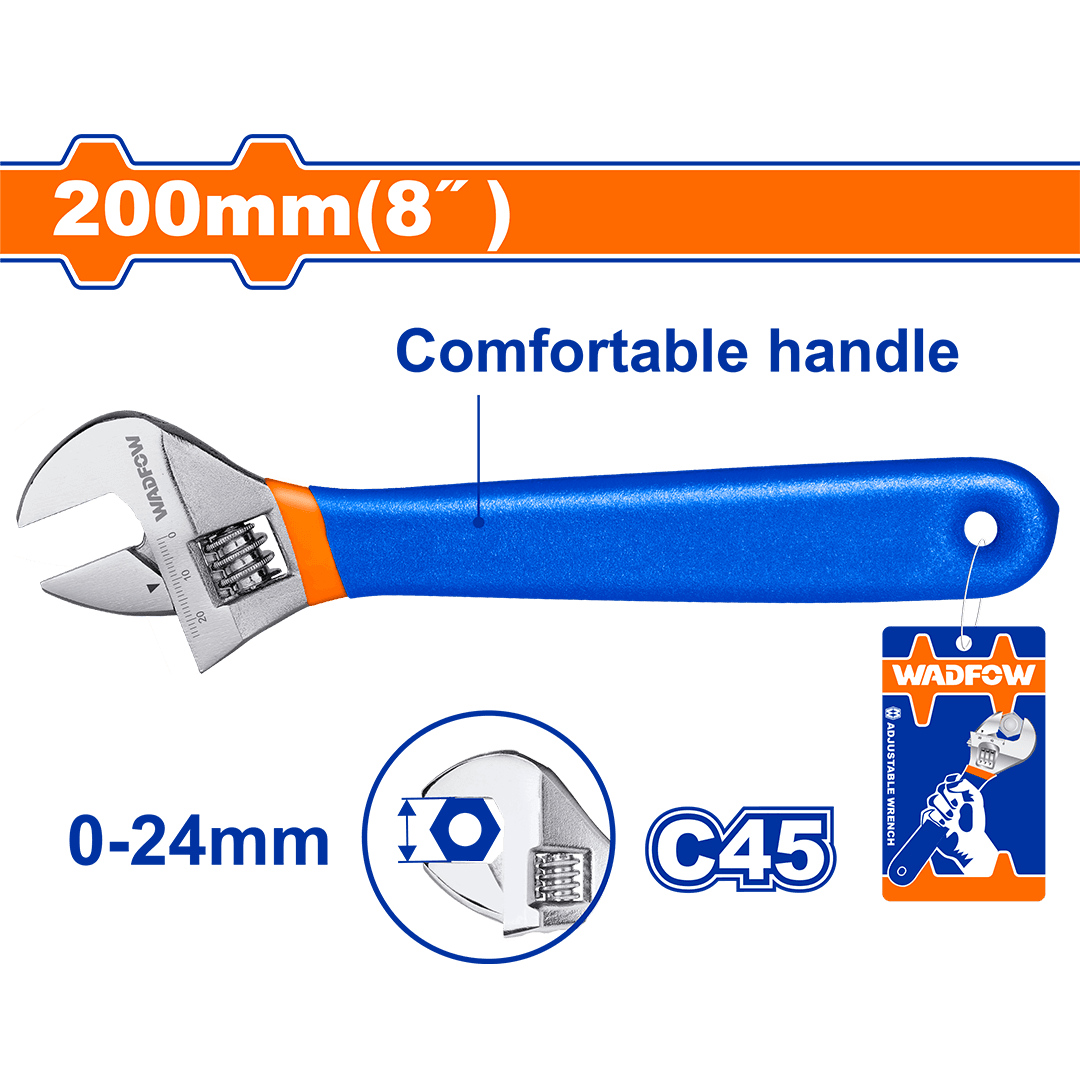 Wadfow Adjustable wrench WAW5108