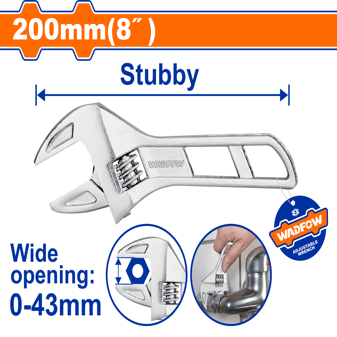 Wadfow Adjustable wrench WAW7108