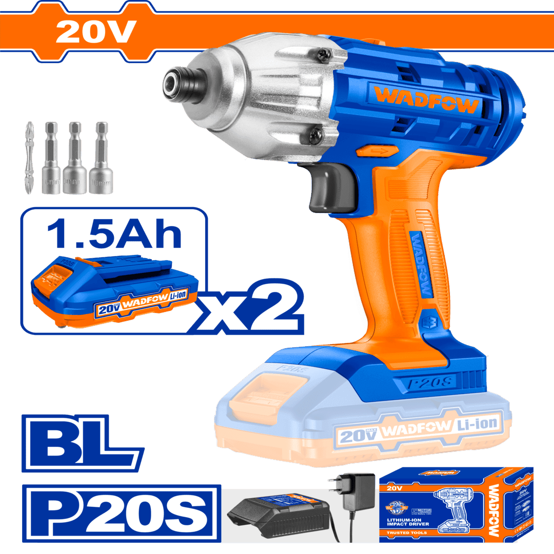 Wadfow Lithium-ion impact driver Voltage:20V Hex shank:1/4" WCD2512