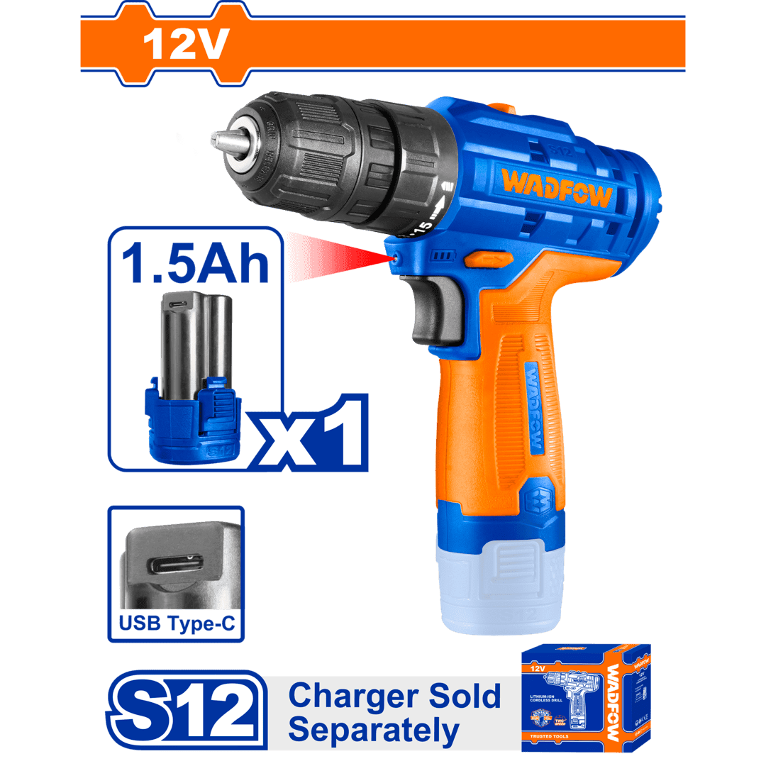 Wadfow Lithium-ion cordless drill Voltage:12VWCDS520