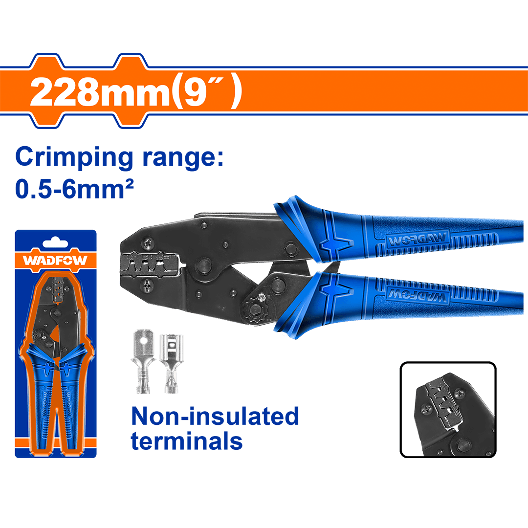 Wadfow Ratchet crimping plier WCP1609