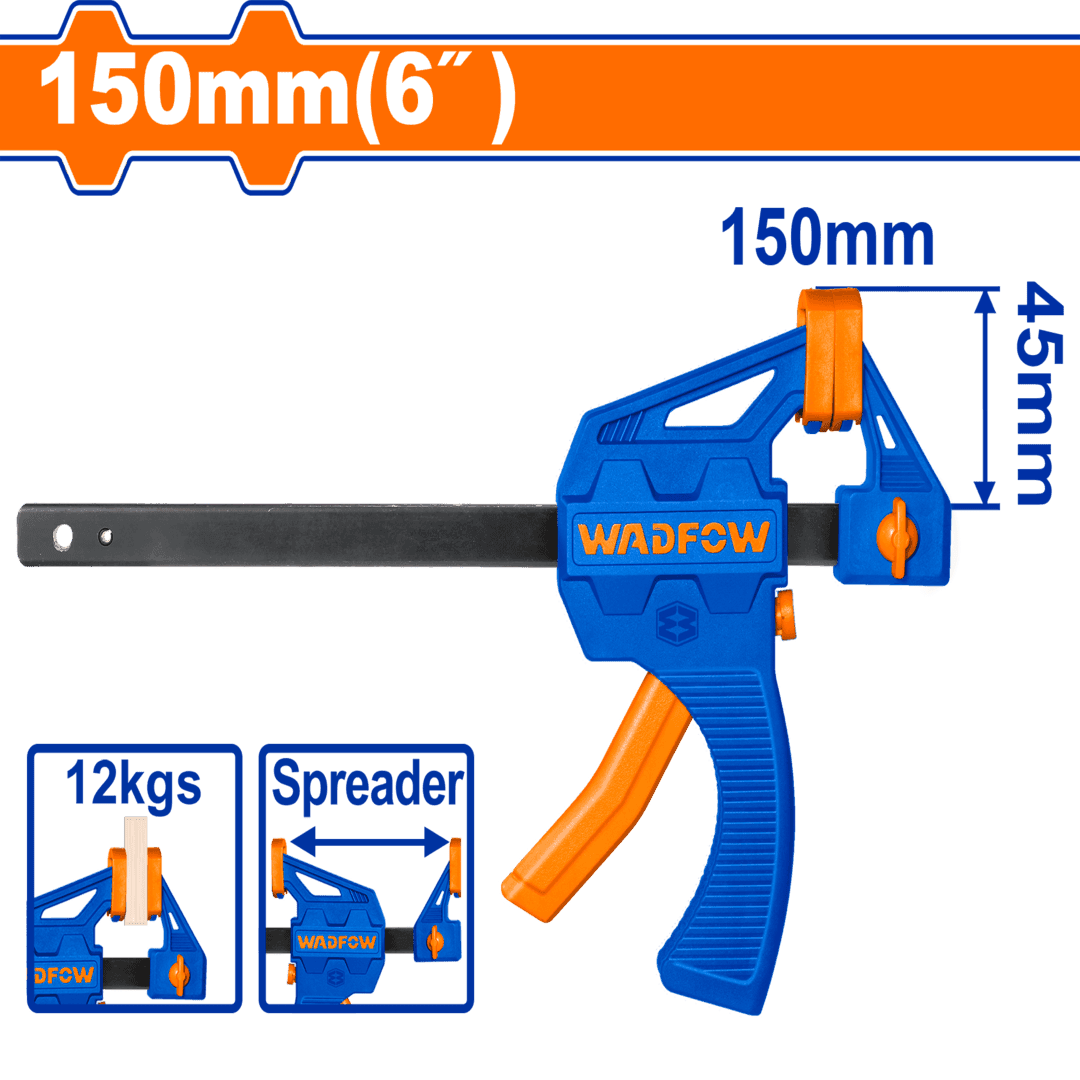 Wadfow Quick bar clamp 6" size:45x150mm WCP4386