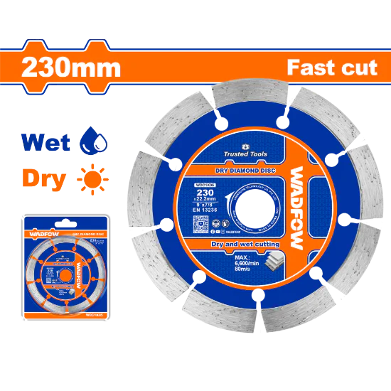 Wadfow Dry diamond disc230(9" ") X22.2mm WDC1K05