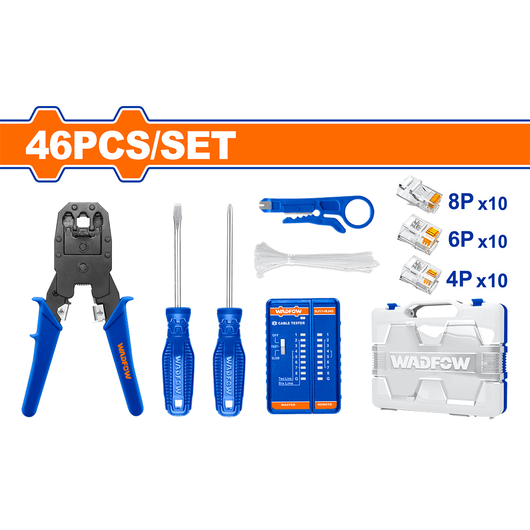 Wadfow Modular plug crimper set WHS2B46