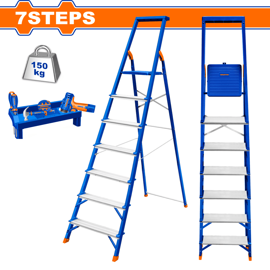 Wadfow Steel & aluminium household ladder WLD1H07