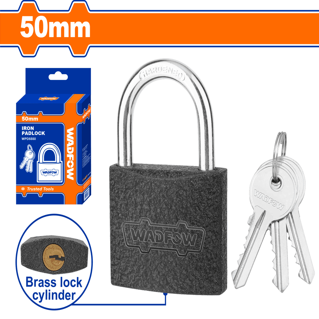 Wadfow Iron padlockSize 50mm Material:IronWeight:218g WPD5550