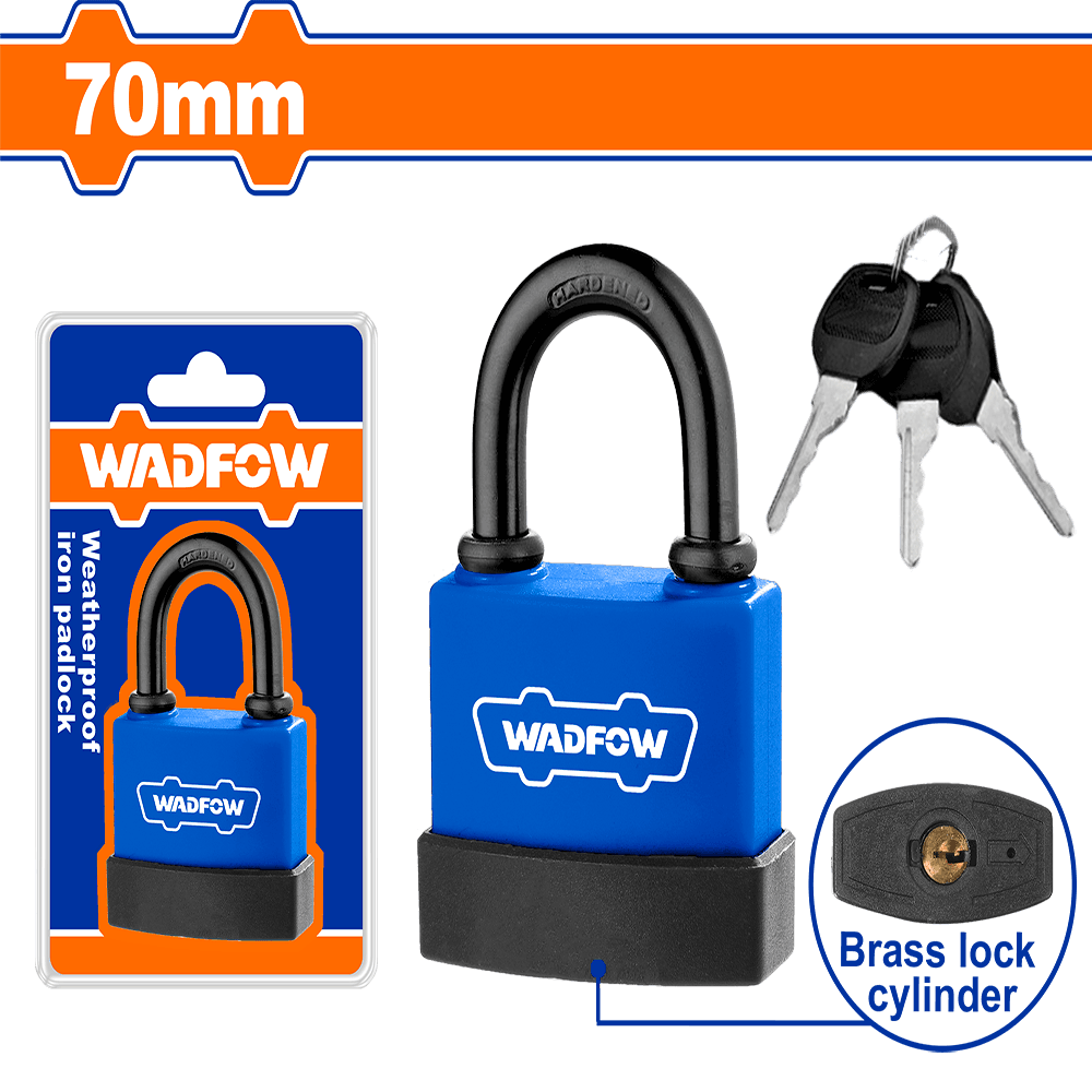 Wadfow Weatherproof iron padlock WPD9470
