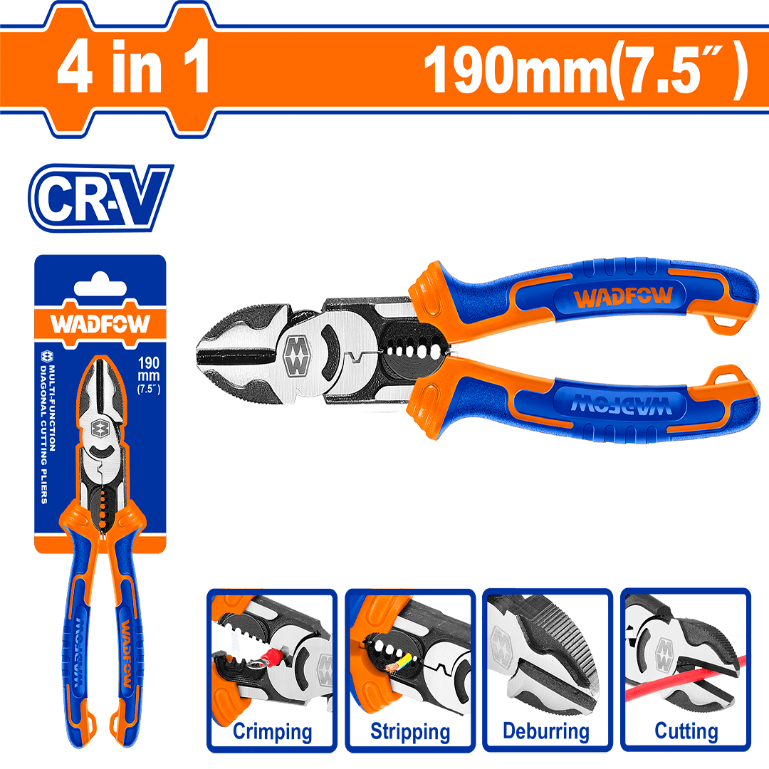 WPL3778.png Wadfow Multi-function diagonal cutting pliers WPL3778 - Image 1