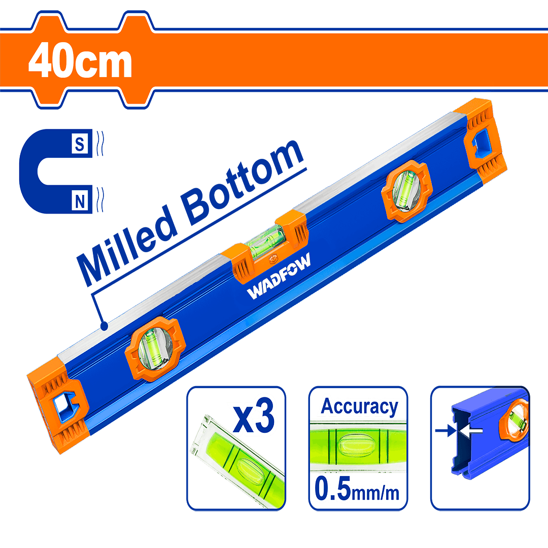 Wadfow Spirit level with powerful magnets WSL3G40