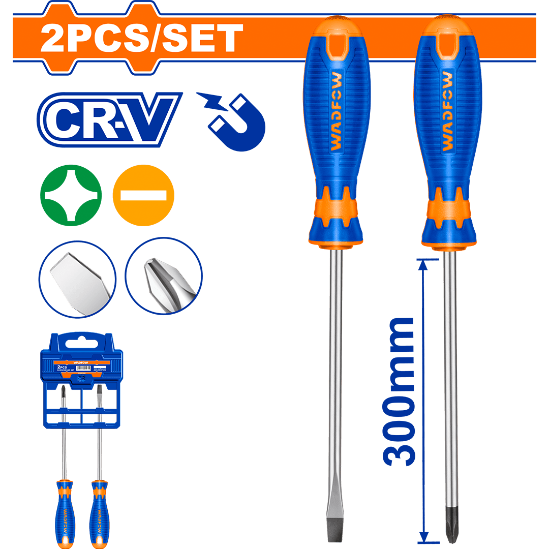 Wadfow 2 Pcs Screwdriver set WSS1402