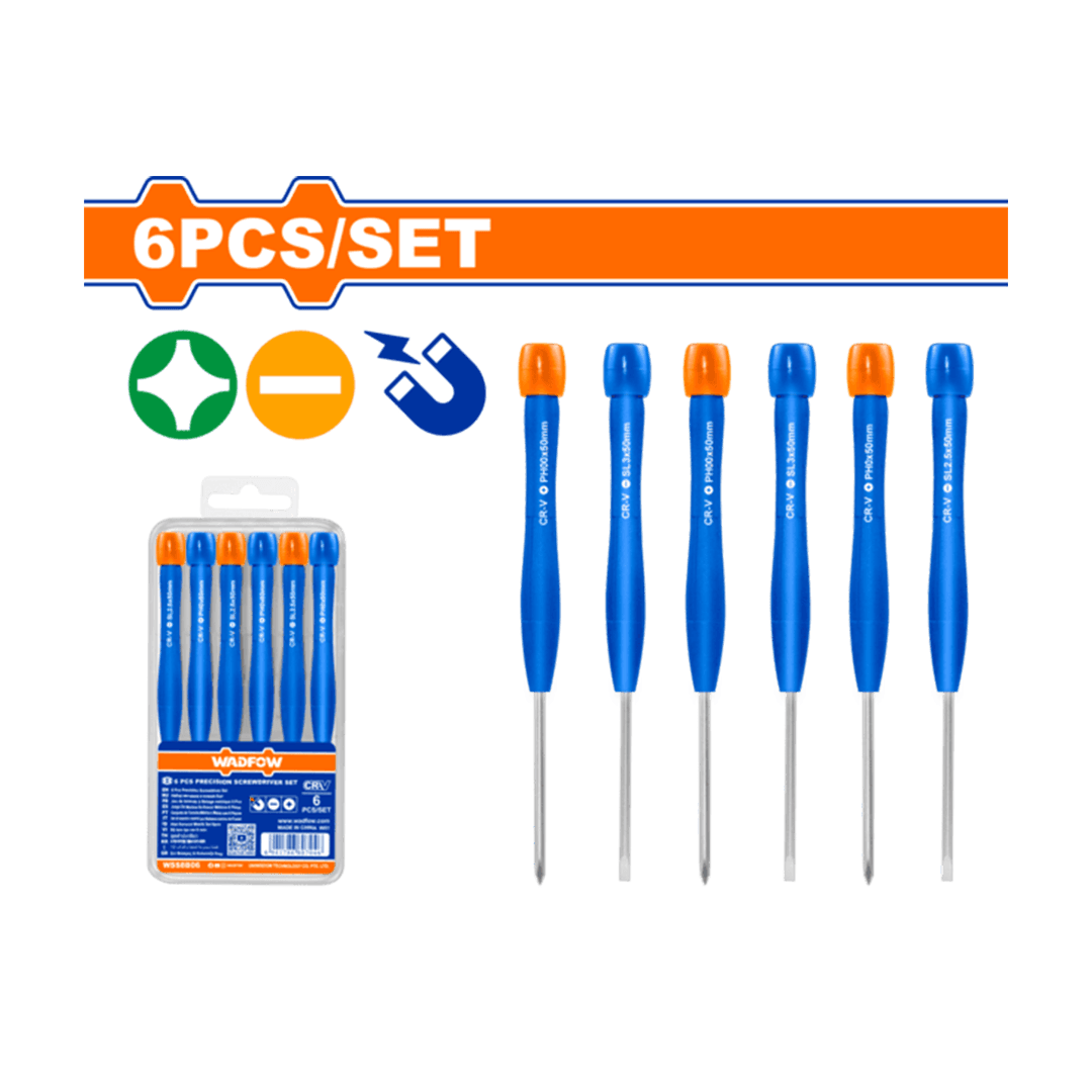 WSS2B06.png Wadfow 6 Pcs precision screwdriver set - Image 1