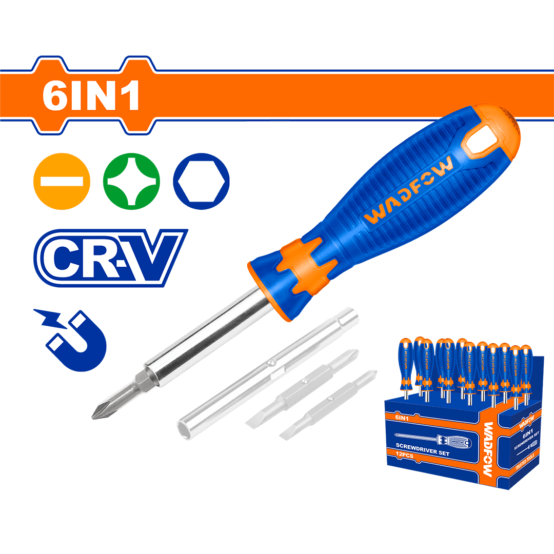 Wadfow 6 In 1 screwdriver set