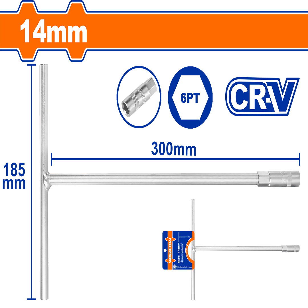 Wadfow T-handle socket wrench WTH1114