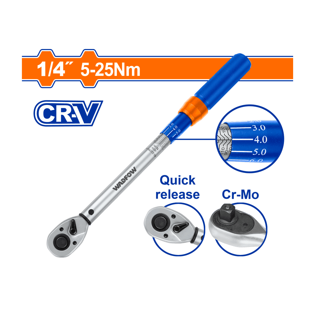 Wadfow Preset torque wrench WWQ1D14