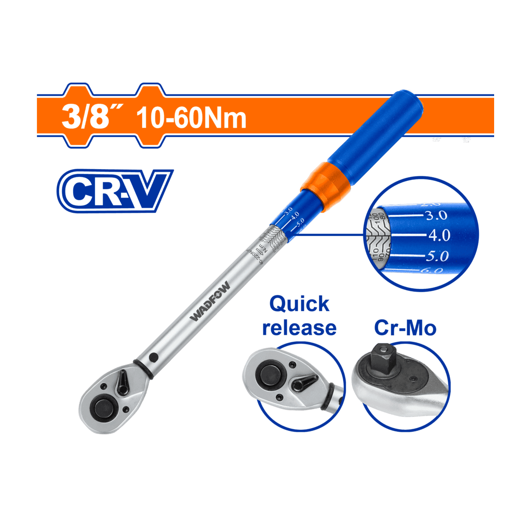 Wadfow Preset torque wrench WWQ1D38