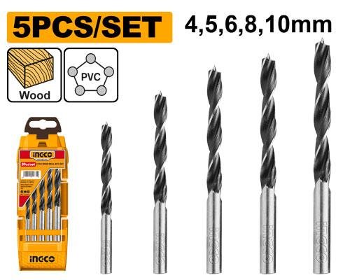 Ingco 5 Pcs wood drill bits set AKD5058