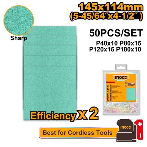 Ingco Sanding sheet set AKFS145115