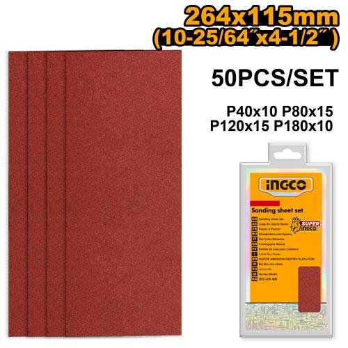 Ingco Sanding sheet set AKFS2641151