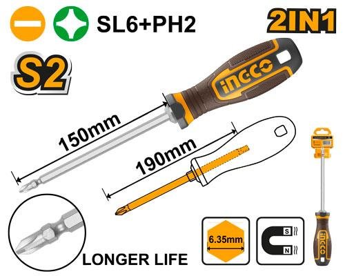 Ingco 2 In 1 screwdriver set AKISD26150