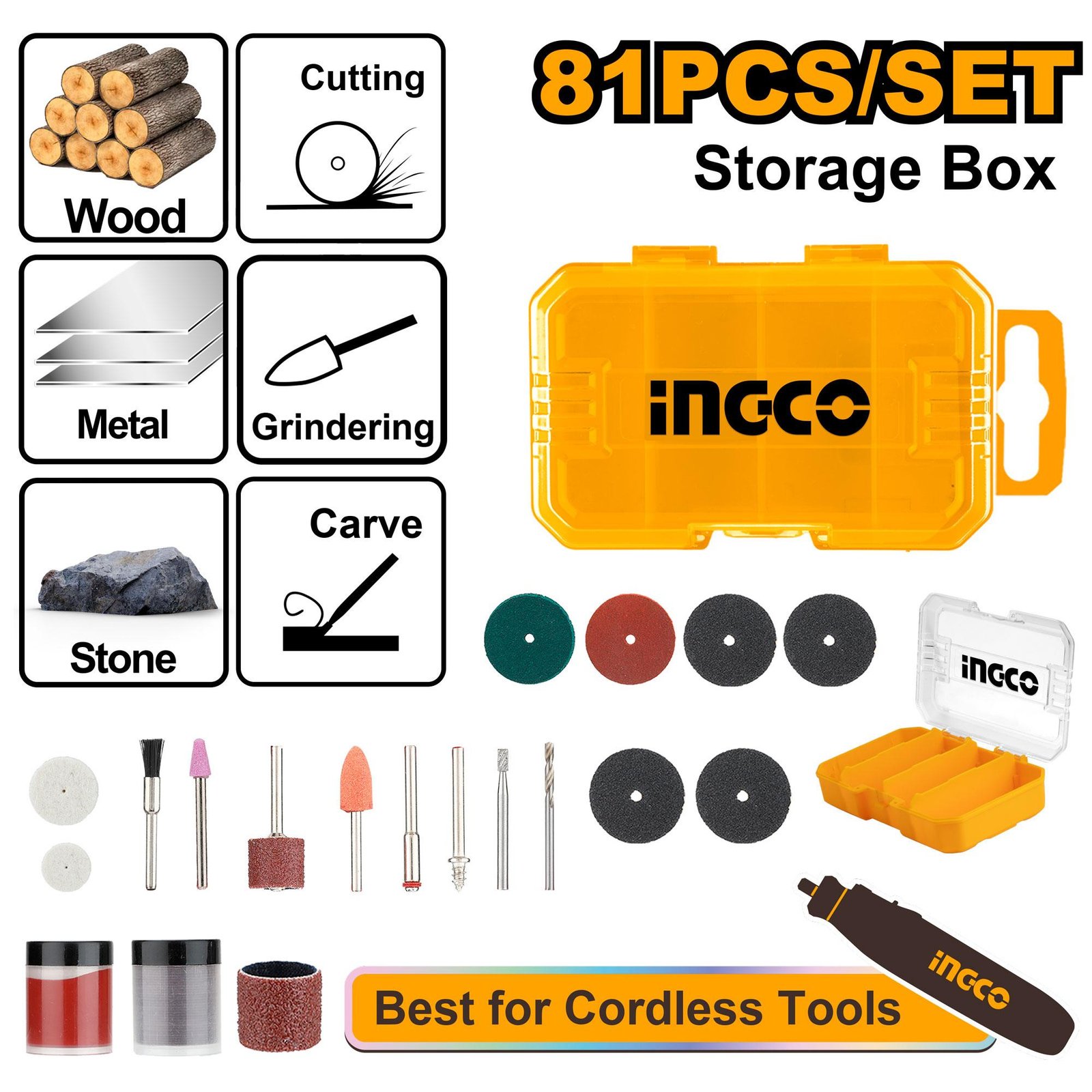 Ingco Accessories of mini drill AKMG8081