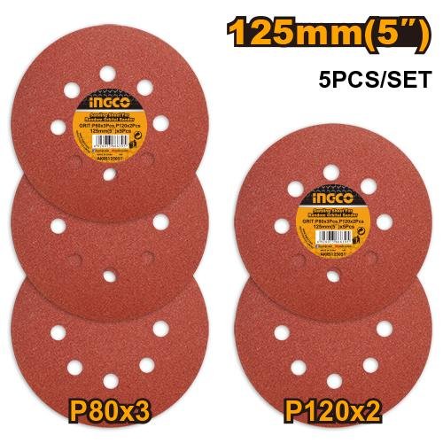 Ingco Sanding sheet for random orbital sander AKRS125051