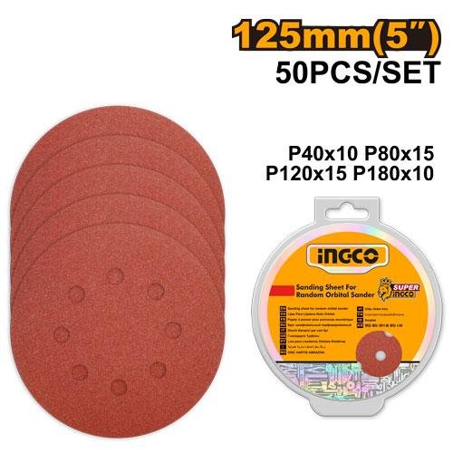 Ingco Sanding sheet for random orbital sander AKRS1250511
