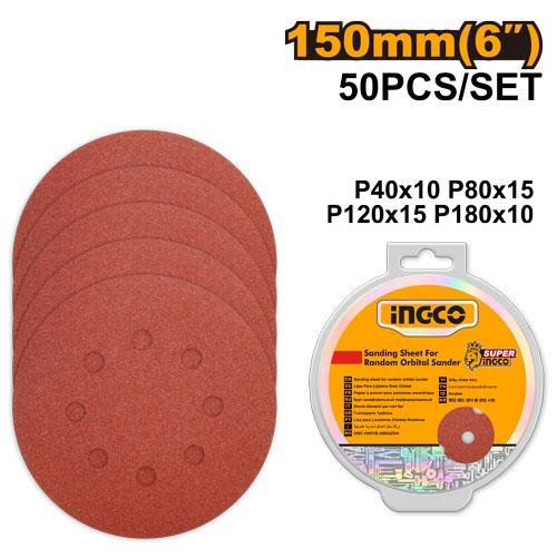 Ingco Sanding sheet for random orbital sander AKRS1500511