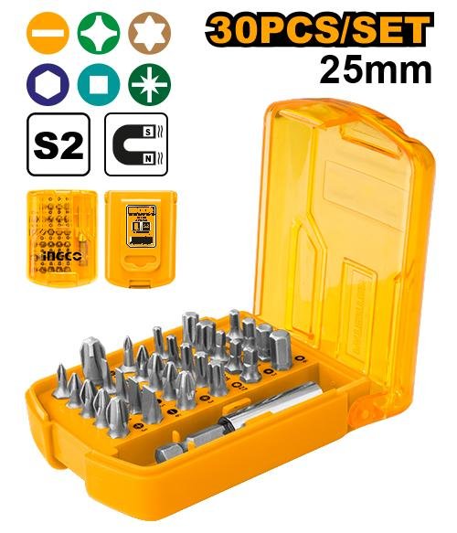 AKSD08301.jpg Ingco 30 Pcs screwdriver bits set AKSD08301 - Image 1