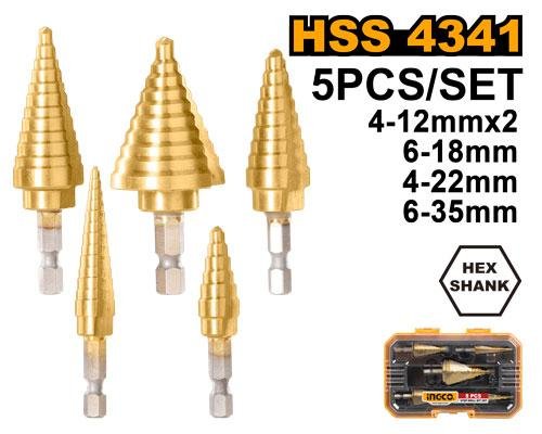 Ingco Step drill bit set AKSDS2051